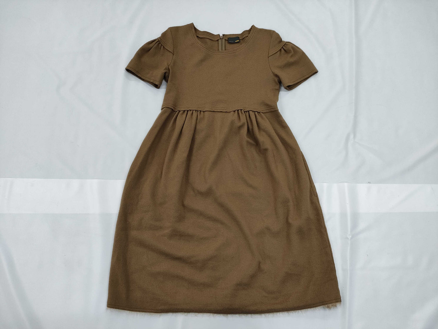 FENDI Double-faced Wool Long Dress Size 42