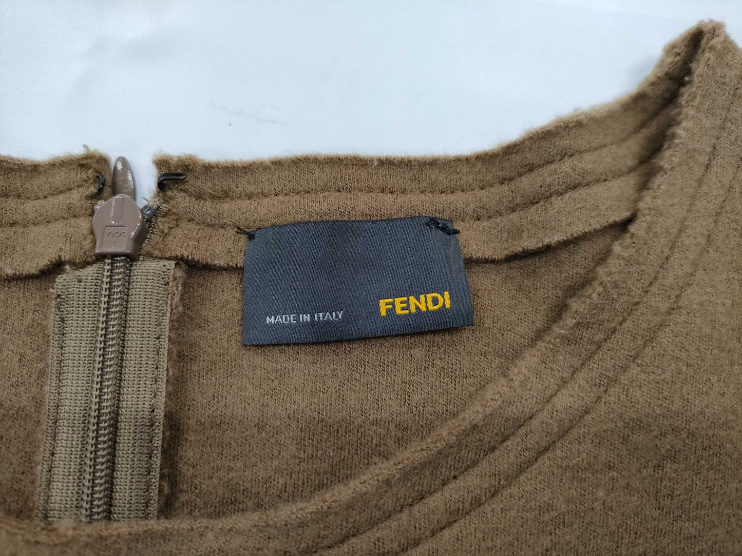 FENDI Double-faced Wool Long Dress Size 42