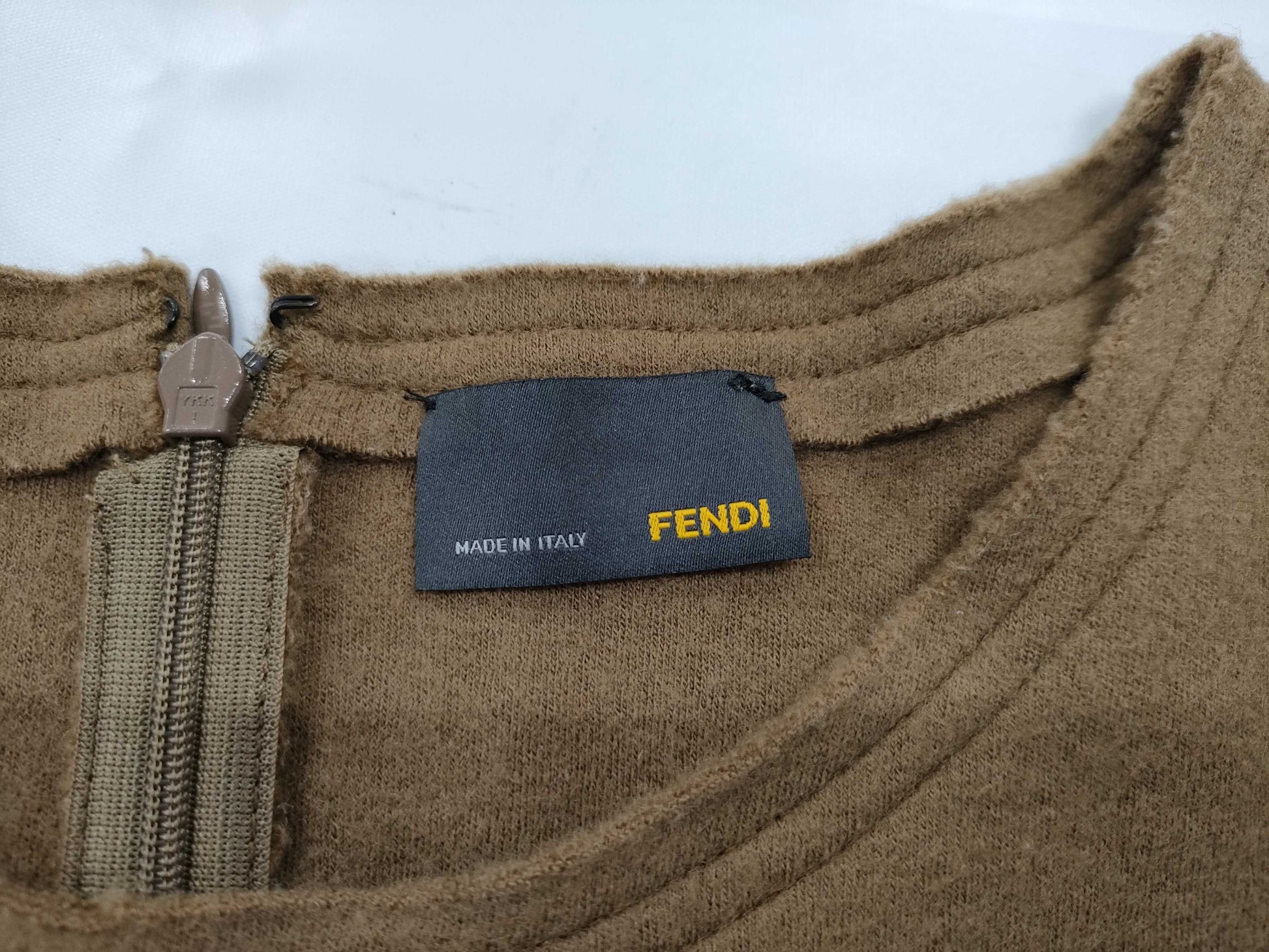 FENDI Double-faced Wool Long Dress Size 42