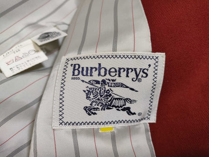 Burberry Navy Blazer with Horse Embroidery and Gold Buttons.