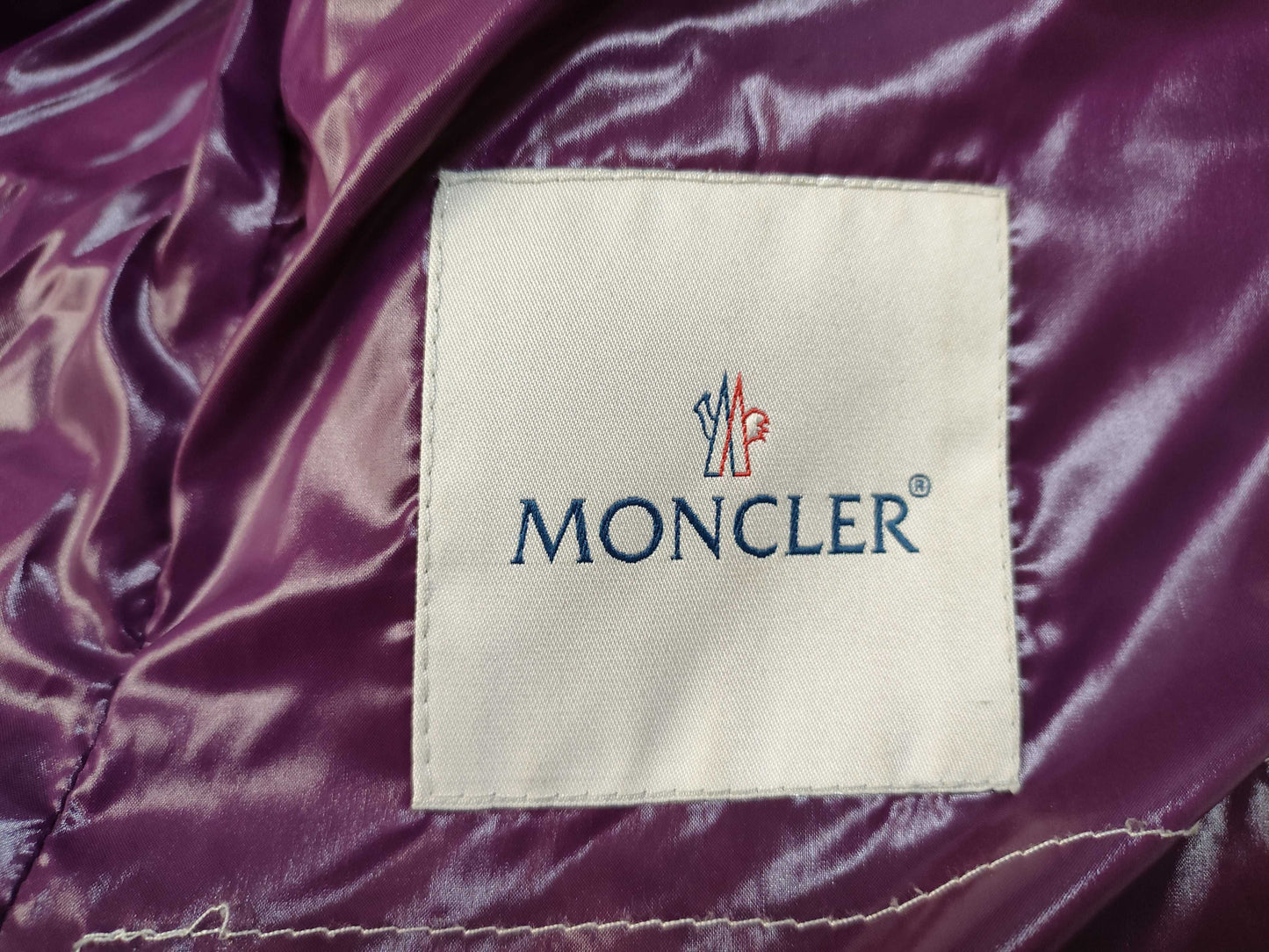 MONCLER Down Jacket with Embroidered Patch