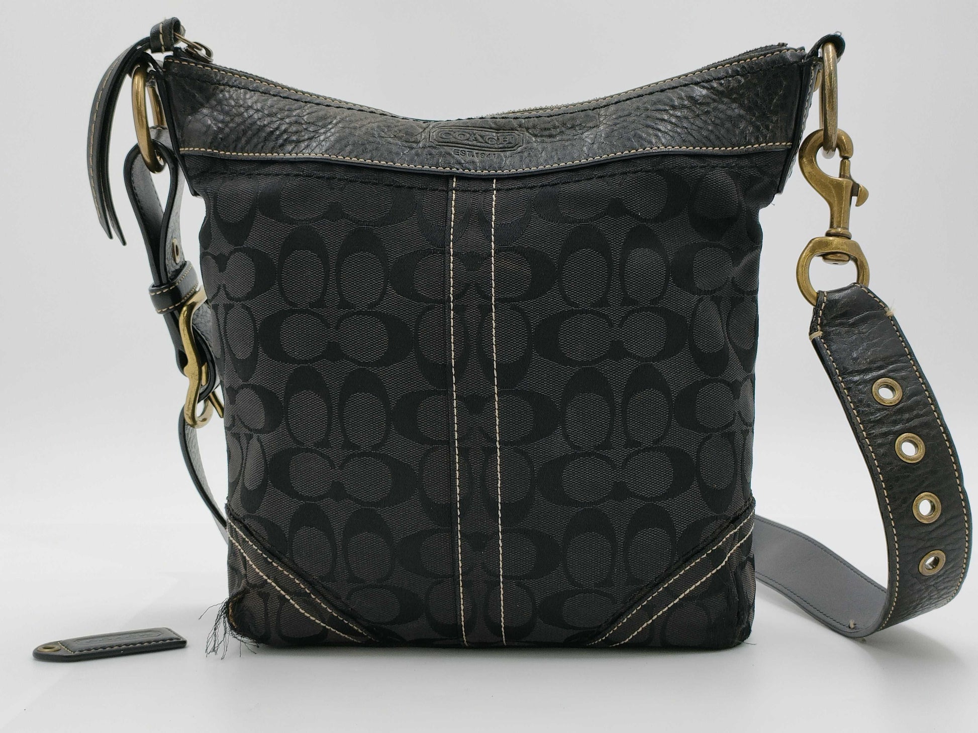 COACH Signature Coach Bag Shoulder Bag