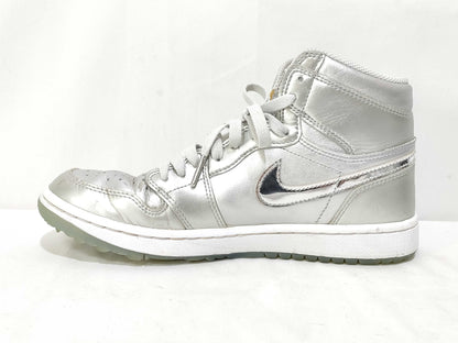 NIKE NIKE high-top sneakers silver sneakers