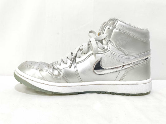 NIKE NIKE high-top sneakers silver sneakers