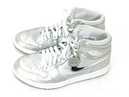 NIKE NIKE high-top sneakers silver sneakers