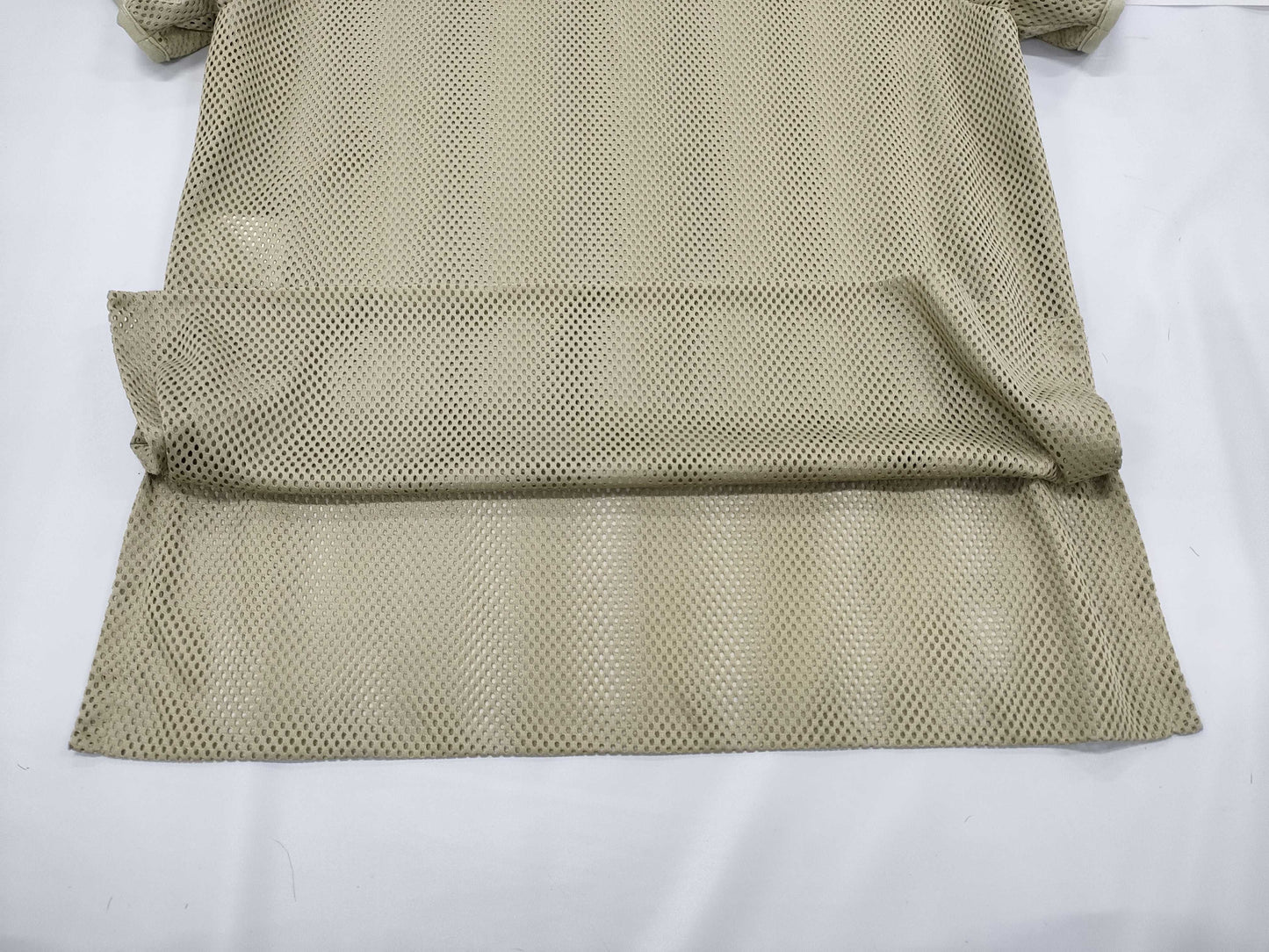 CHANEL CHANEL Short Sleeve Mesh Top Khaki Size 38 Tops