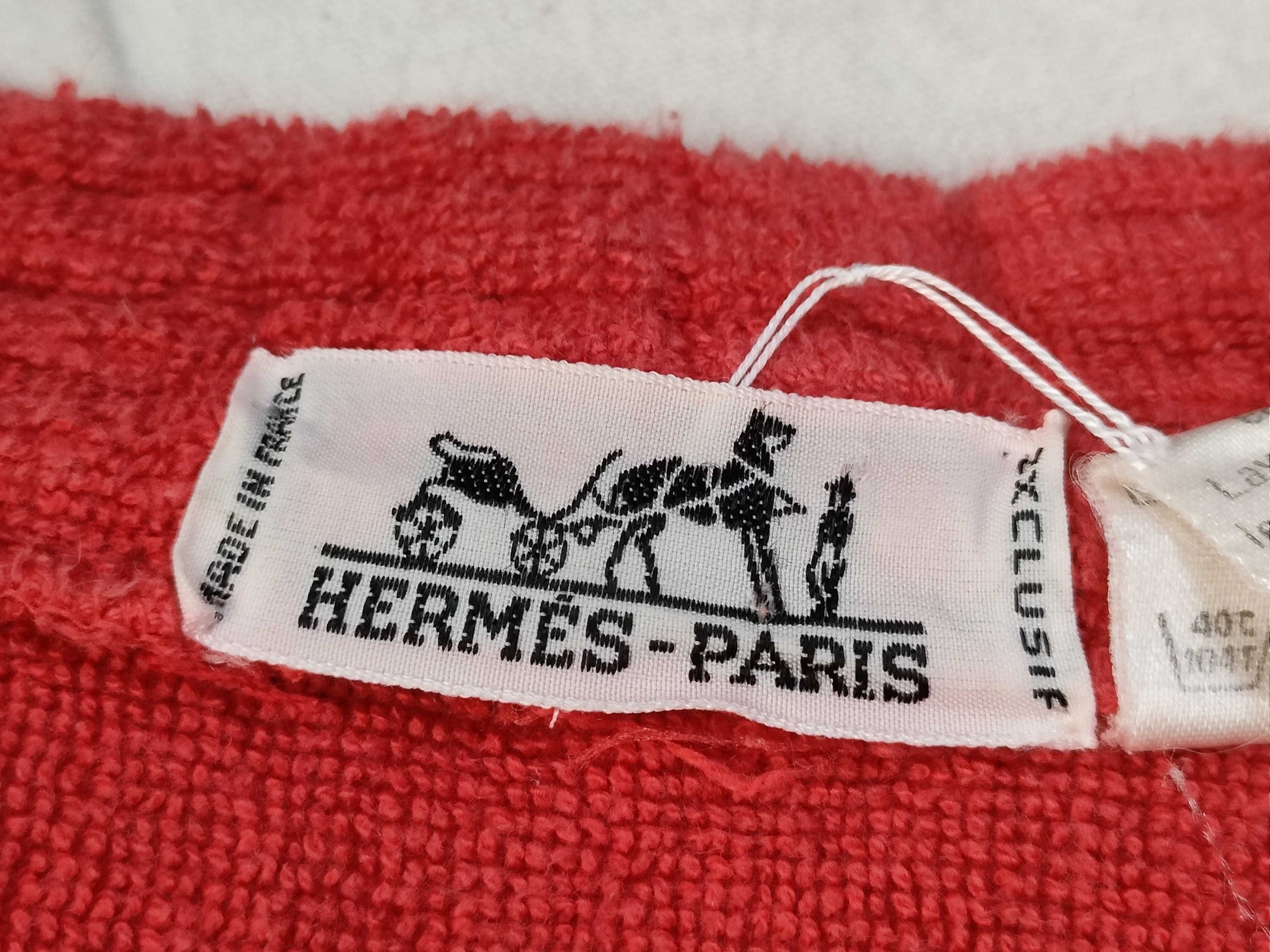 HERMES Hermes Bathrobe Red Other Apparel