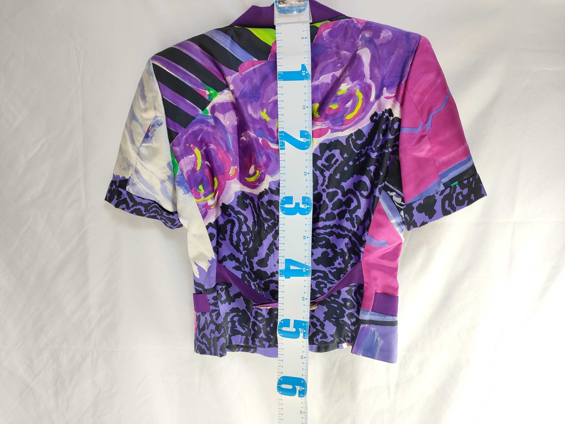 VERSACE Gianni Versace Short Sleeve Jacket Purple Jacket