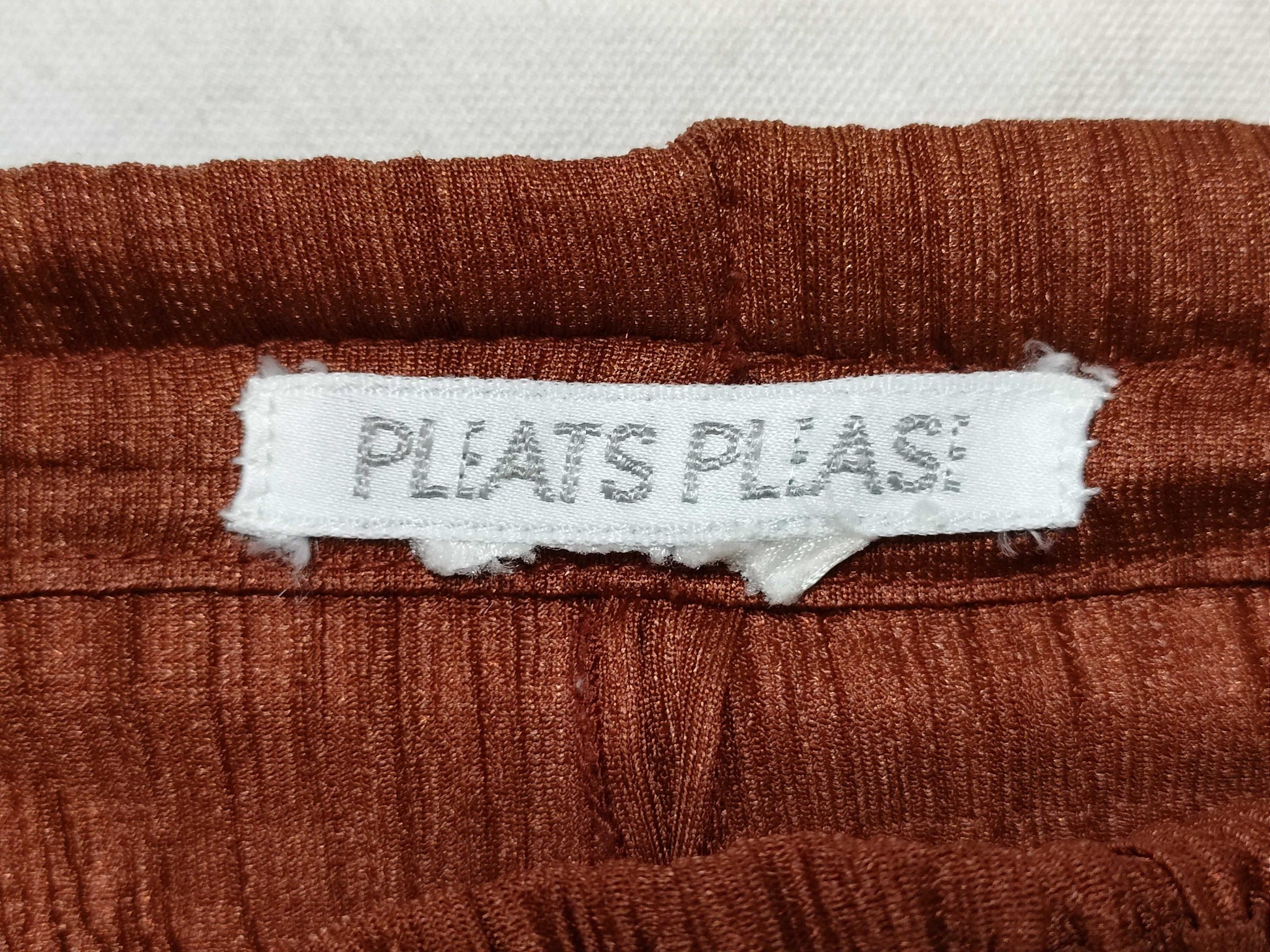 PLEATS PLEASE ISSEY MIYAKE Pleats Please Pants, Size M, Brick Red