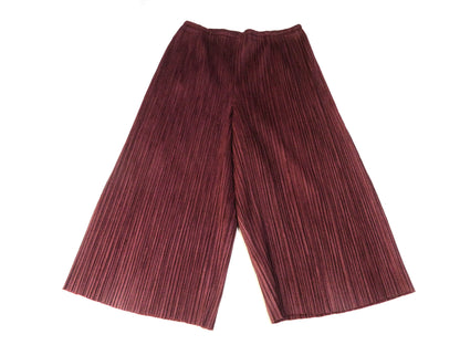 PLEATS PLEASE ISSEY MIYAKE Pleats Please Pants Brown Stripe Pants