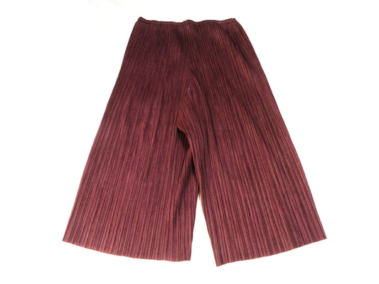 PLEATS PLEASE ISSEY MIYAKE Pleats Please Pants Brown Stripe Pants