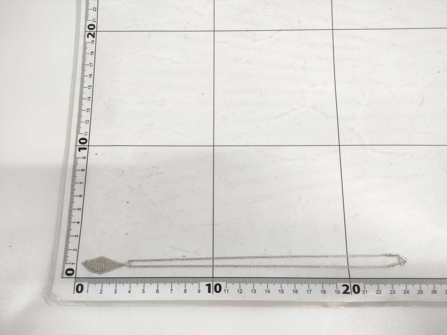 Tiffany & Co. Mesh Pendant Necklace with Diamond, 1 piece, Ag925 Necklace