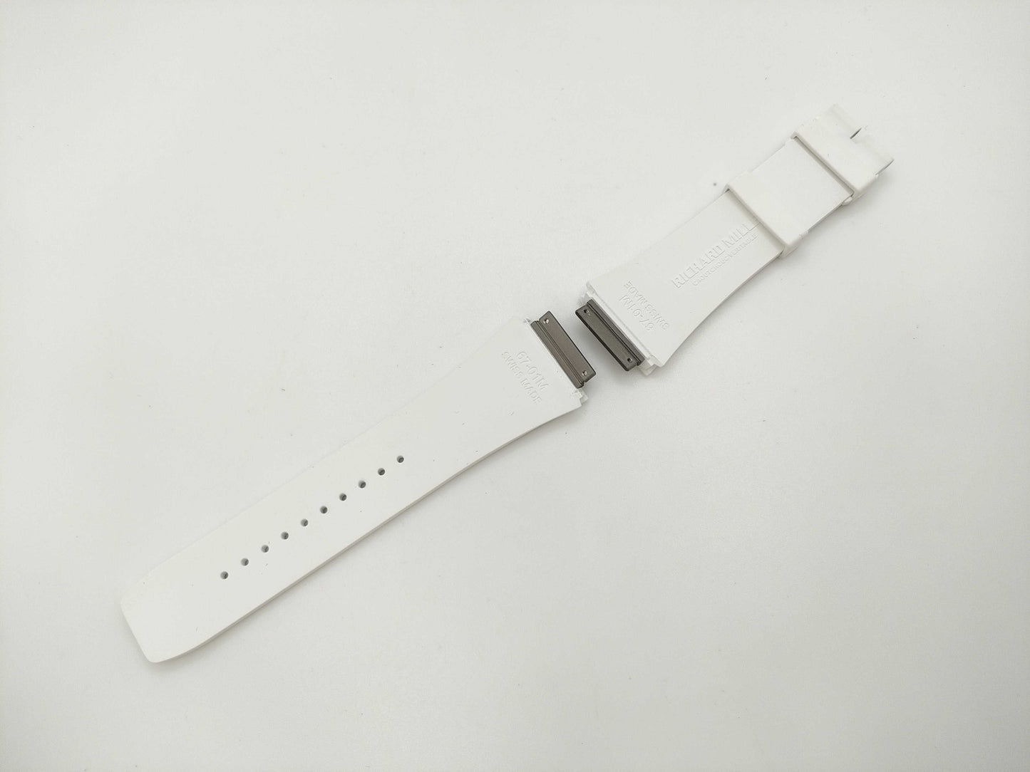 RICHARD MILLE Belt, Rubber, White, Unisex