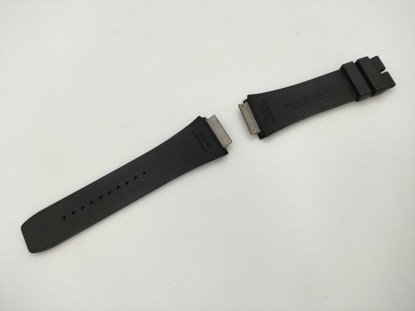 RICHARD MILLE Black Rubber Belt, Unisex