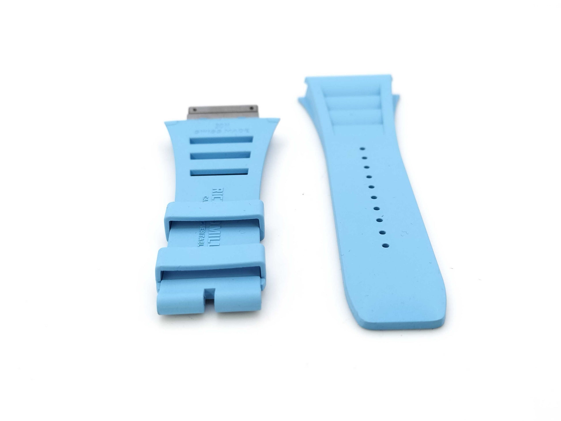 RICHARD MILLE Belt, Rubber, Light Blue, Unisex