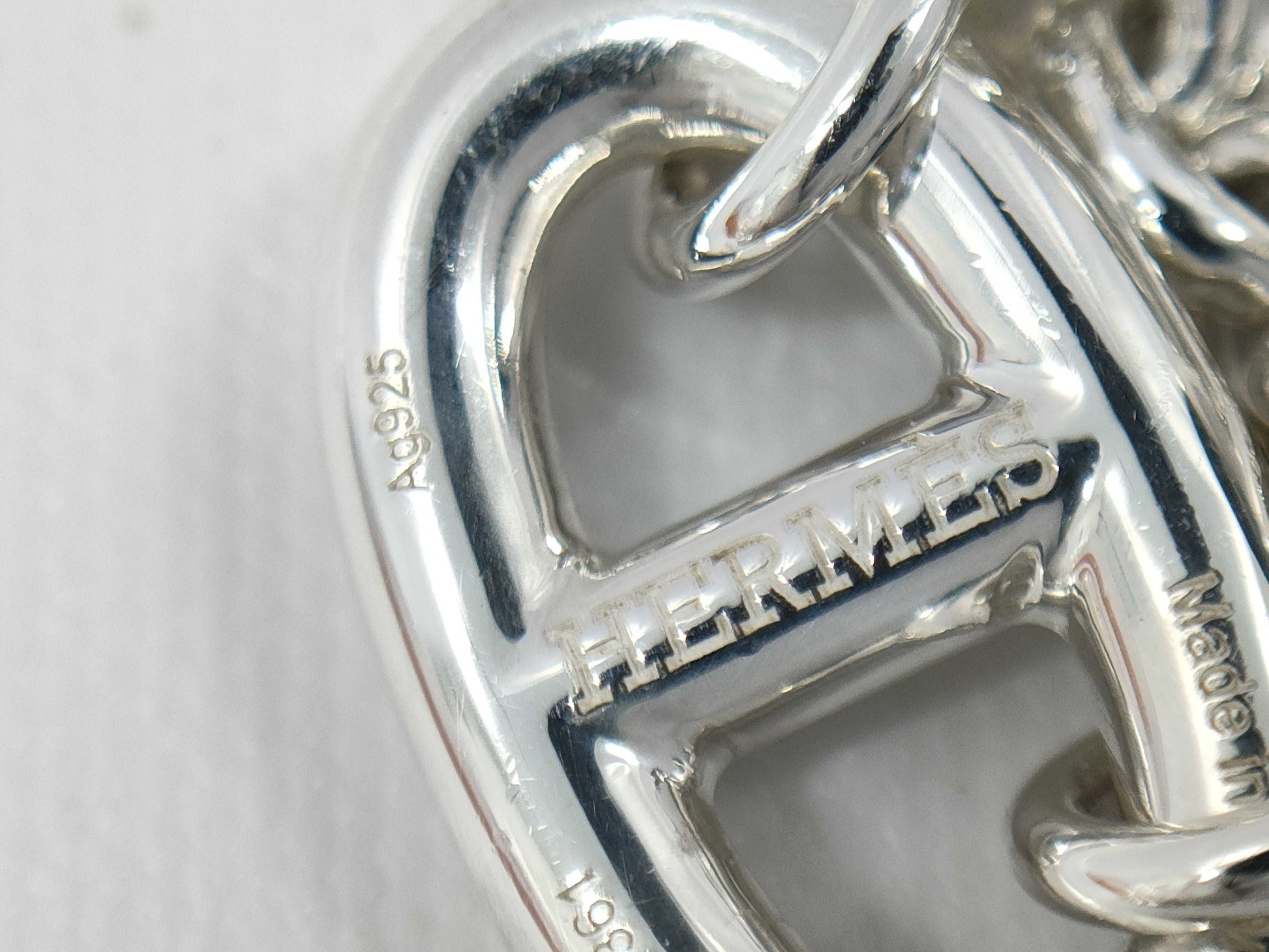 HERMES Farandole 120 Silver Necklace 94C220361 Chaine d'Ancre Necklace