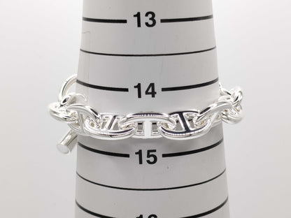 HERMES Chaine d'Ancre MM Silver Bracelet, 15 Links, 25D207514, Bracelet/Bangle