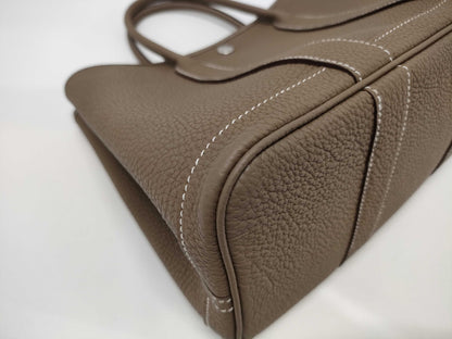 HERMES Garden Party 30 TPM Negonda Etoupe K Stamped Tote Bag