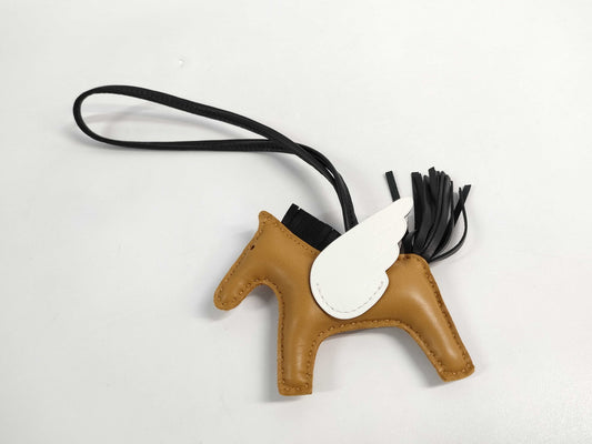 HERMES Rodeo Pegasus PM Noir/Biscuit/White B Stamp Other Accessories