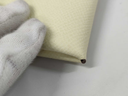 HERMES Calvi Duo Jaune Milton W Stamp Card Case/Pass Case/Business Card Holder