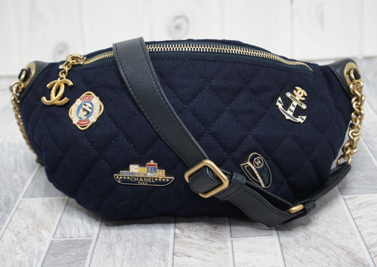 CHANEL CHANEL Marine Motif Body Bag Serial Seal No. 26 Shoulder Bag