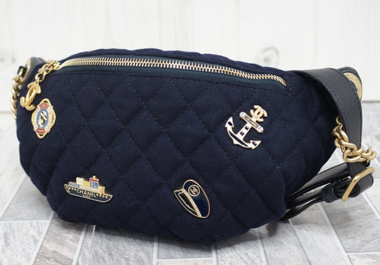 CHANEL CHANEL Marine Motif Body Bag Serial Seal No. 26 Shoulder Bag