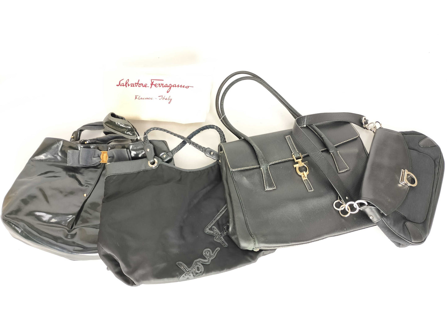 Salvatore Ferragamo 4-Piece Set, Large Shoulder Bag Set