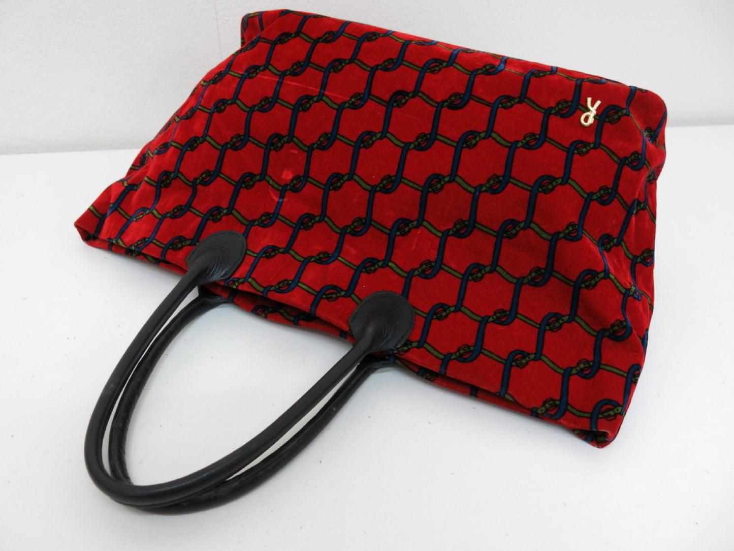 Roberta di Camerino Leather and Nylon Tote Handbag, 4-Piece Tote Bag