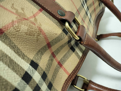Burberrys Nova Check Boston Bag
