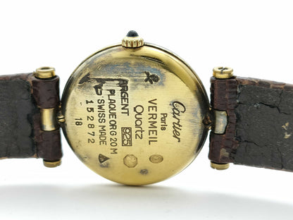 Cartier Must Vermeil 152872 18 Quartz Women's Watch