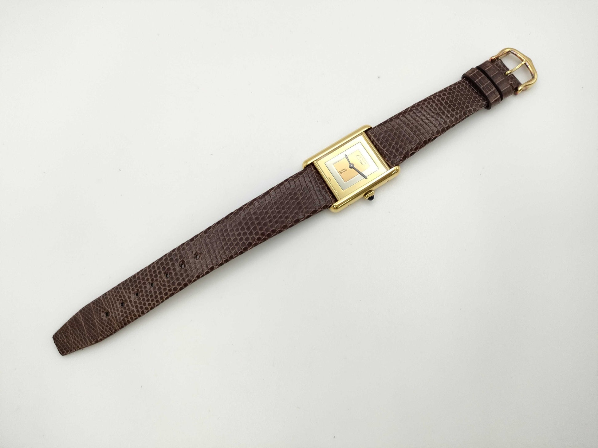 Cartier Must Tank LM Manual Winding 6223819 Trinity Dial Manual Winding Women's Watch