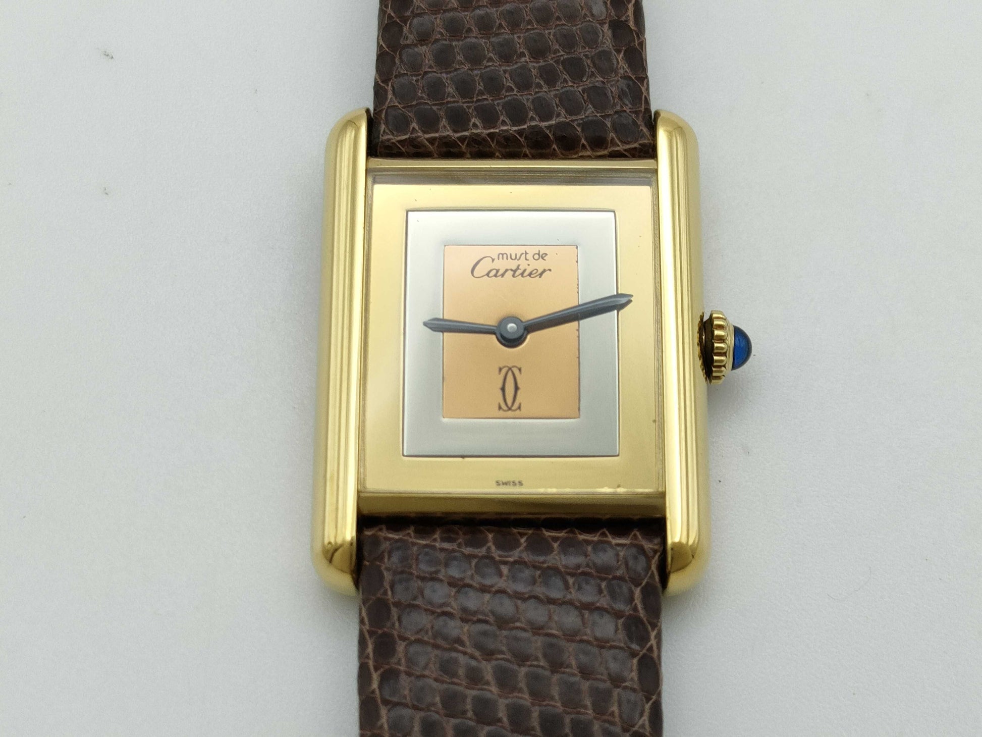 Cartier Must Tank LM Manual Winding 6223819 Trinity Dial Manual Winding Women's Watch