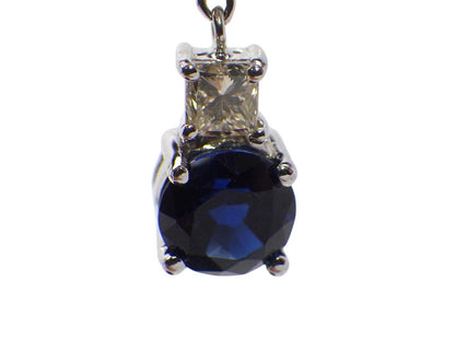 S0.99ct D0.53ct / S1.16ct D0.53ct K18WG 2.9g Earrings 