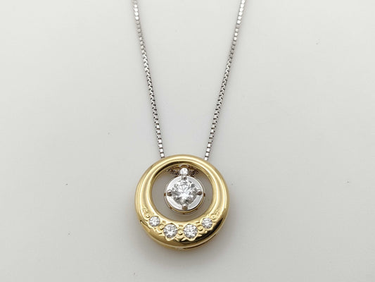 TASAKI D0.18/0.09ct 750/K18WG 5.0g Necklace 