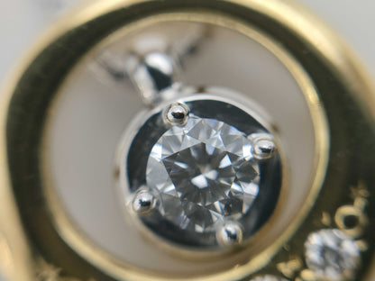 TASAKI D0.18/0.09ct 750/K18WG 5.0g Necklace 