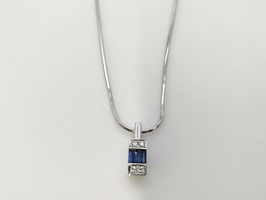 POLA S0.28ct D0.05ct WG 750 6.3g Necklace 