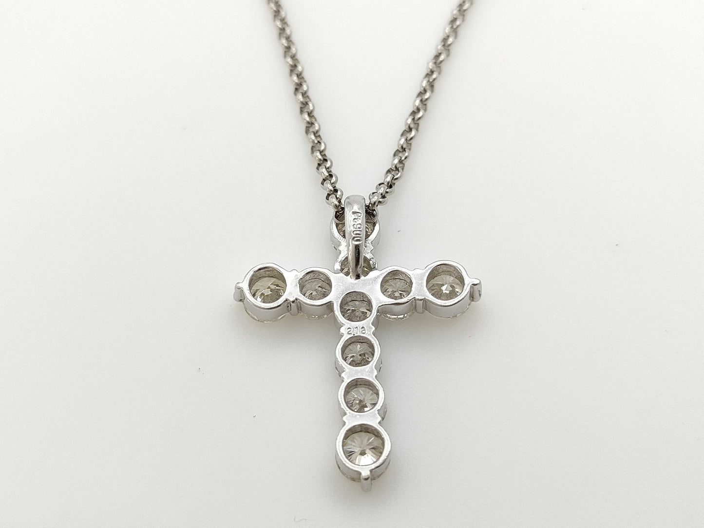 D2.18ct PT900/850 6.8g Necklace 