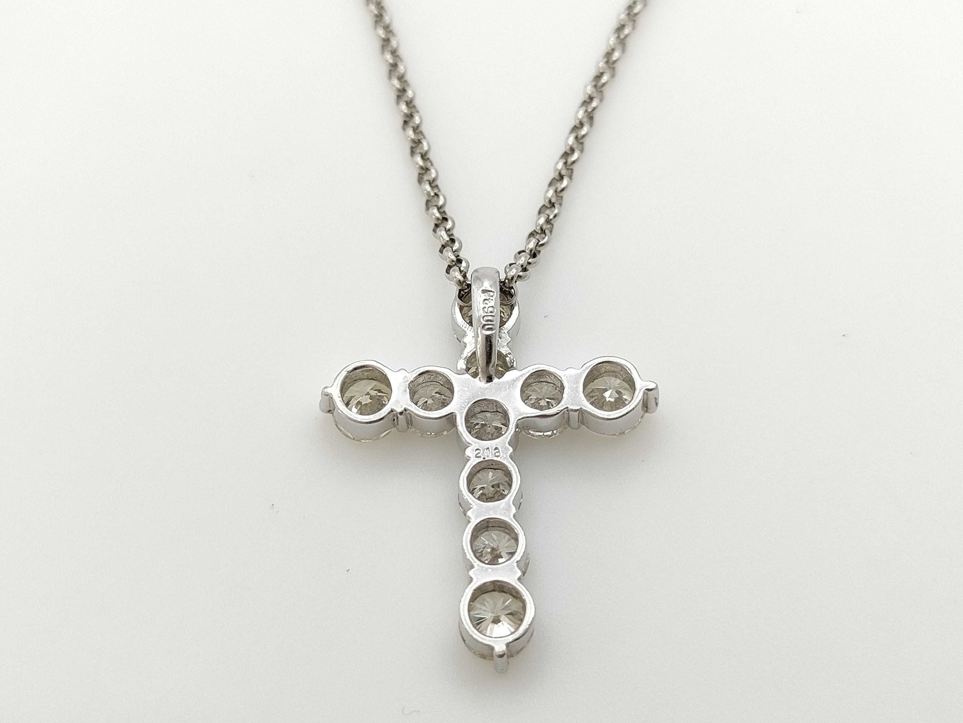 D2.18ct PT900/850 6.8g Necklace 