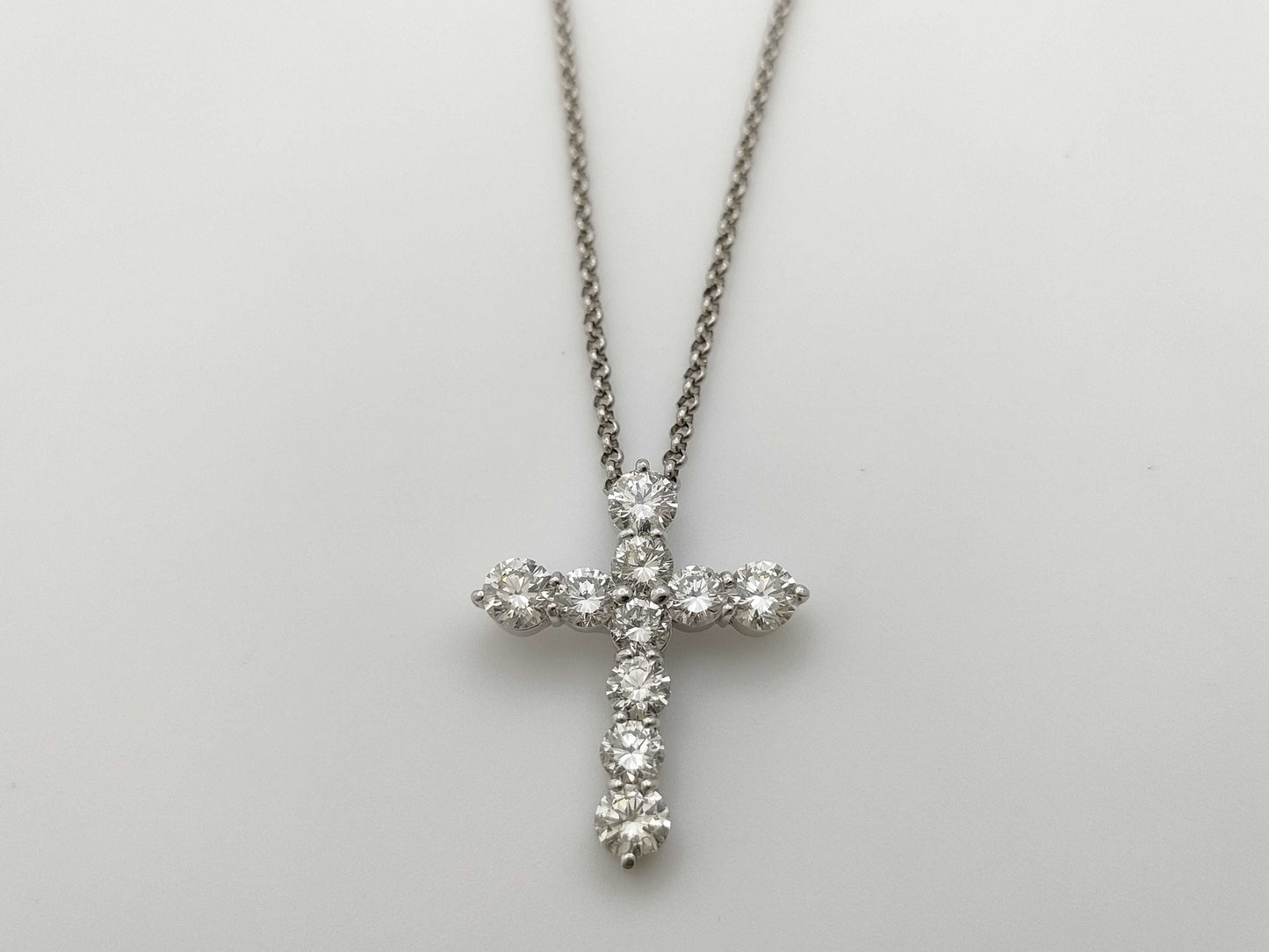 D2.18ct PT900/850 6.8g Necklace 