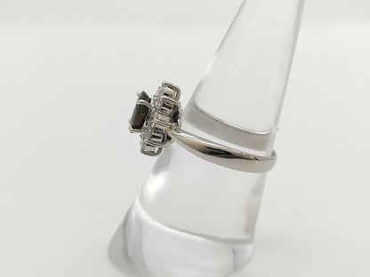 S1.222ct D0.59ct PT900 6.3g Ring 