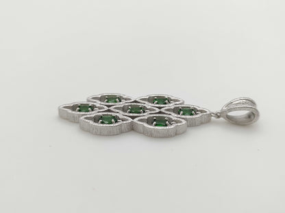 Tourmaline 1.32ct D0.02ct K18WG 10.0g Pendant Top 