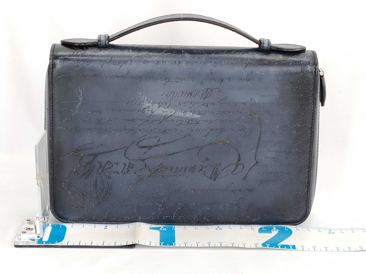 Berluti Organizer Calligraphy Handbag