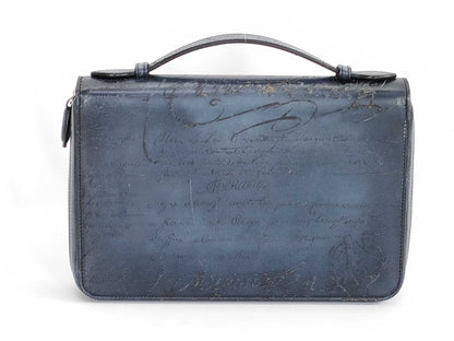 Berluti Organizer Calligraphy Handbag