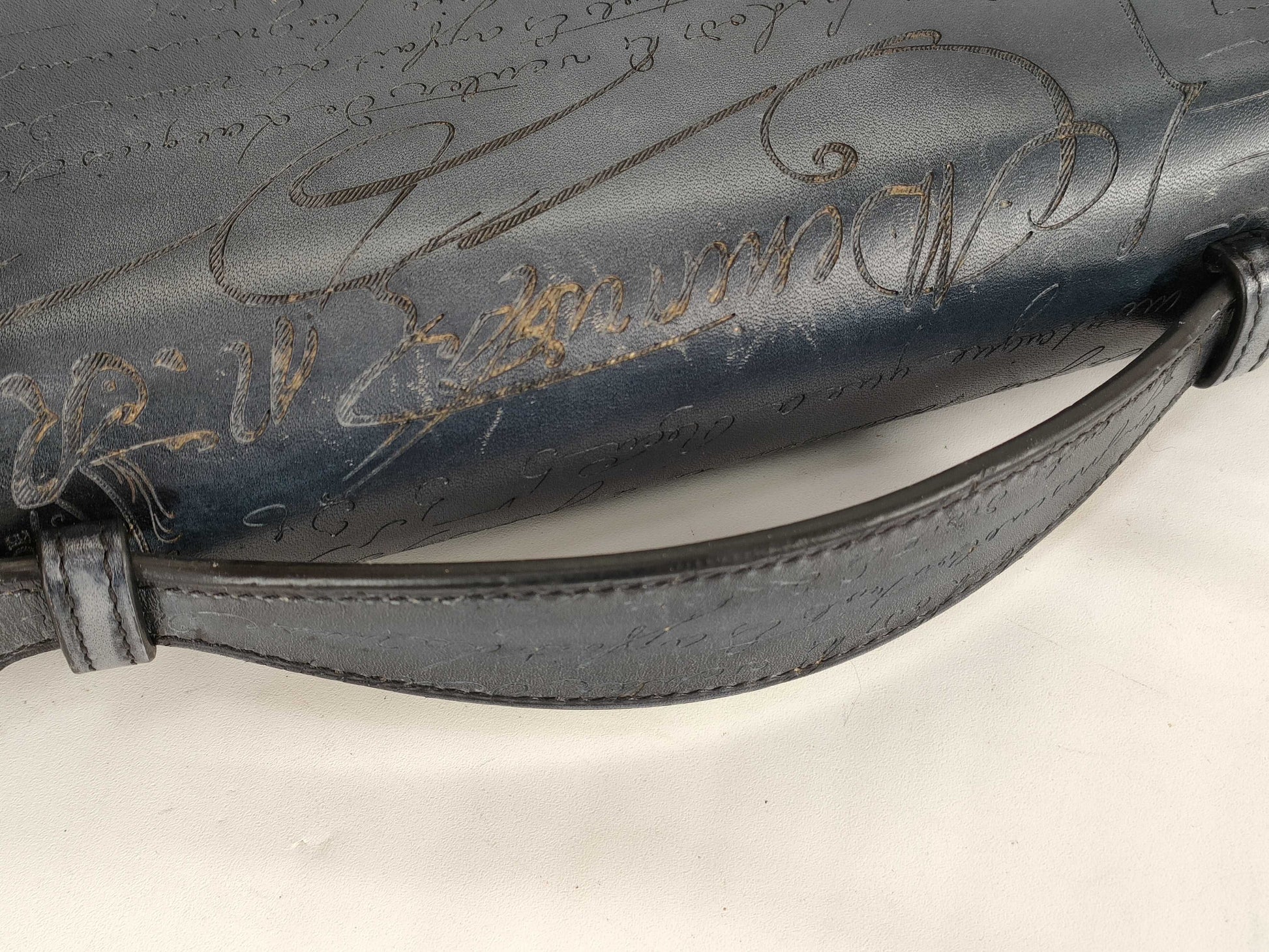 Berluti Organizer Calligraphy Handbag