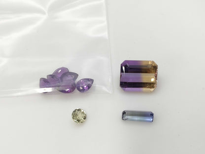 Diaspore 0.485ct AM 2.97ct Ametrine 6.19ct Bicolor Zoisite 1.25ct Colored Stones Loose
