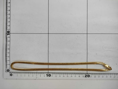 6-sided double 18K gold 18k gold 50.3g necklace 