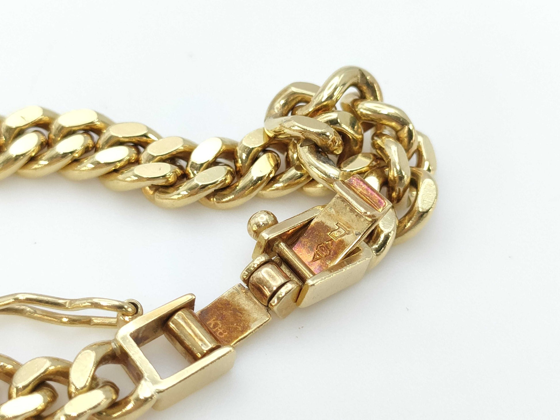 Set of 2 Curb Chain Necklaces, Double-Sided, 18K Gold, 89.0g / 18K Gold, 27.9g 