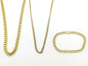 2-sided single 18K gold 40.2g / 8-sided single 18K gold 100.5g necklace 