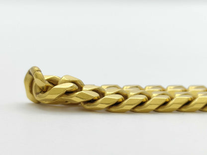 2-sided single 18K gold 40.2g / 8-sided single 18K gold 100.5g necklace 