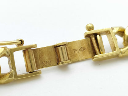 2-sided single 18K gold 40.2g / 8-sided single 18K gold 100.5g necklace 